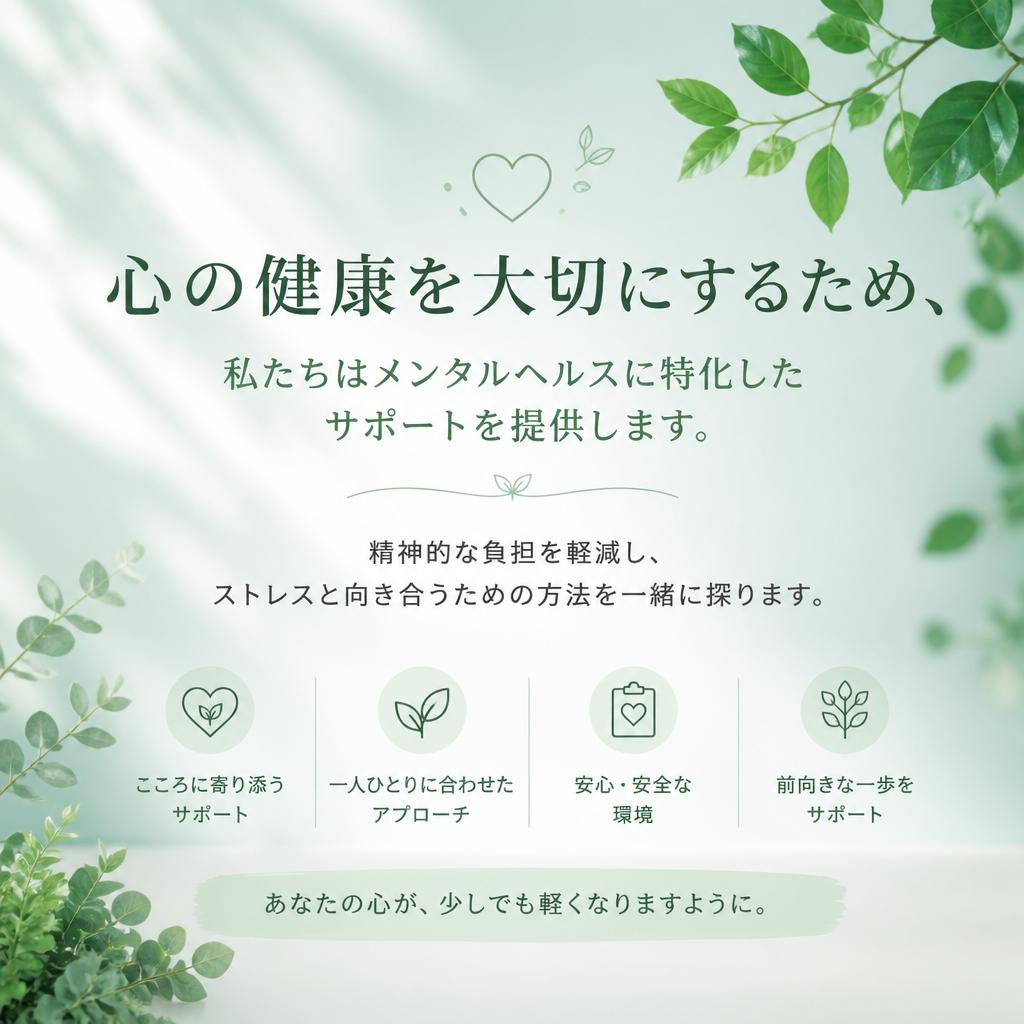 メンタルヘルスをサポートするための取り組み