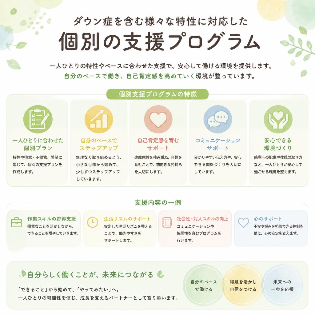 個々の特性に合わせた支援プログラム
