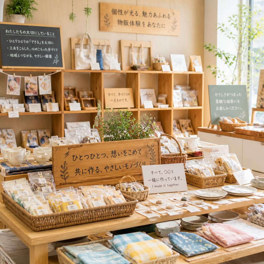 知的障がい者と共に作る、魅力あふれる物販体験