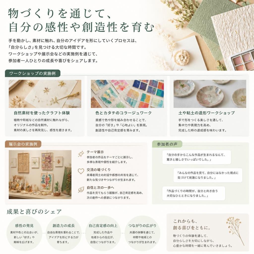 物づくりで自己表現