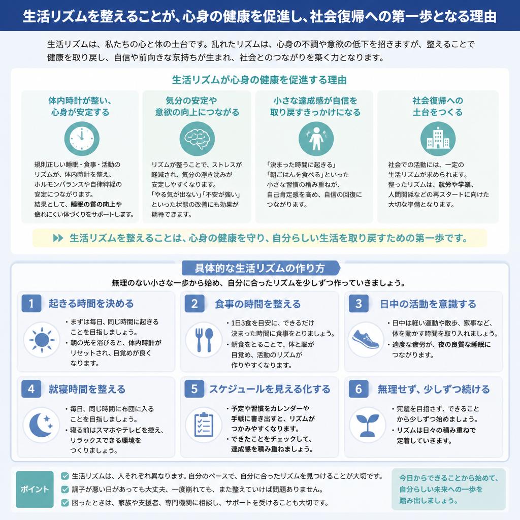 生活リズムを整える意味
