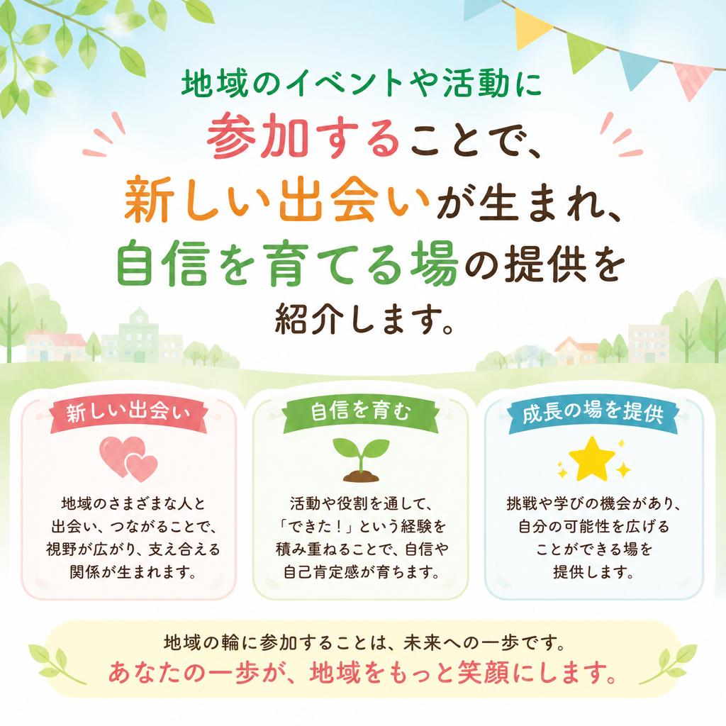 地域活動で広がるつながり